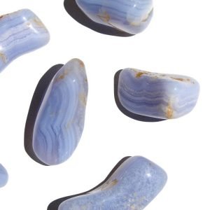 ágata azul rendilhada rolada