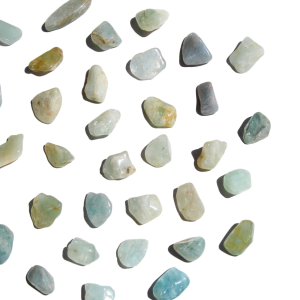 água-marinha rolada-mini