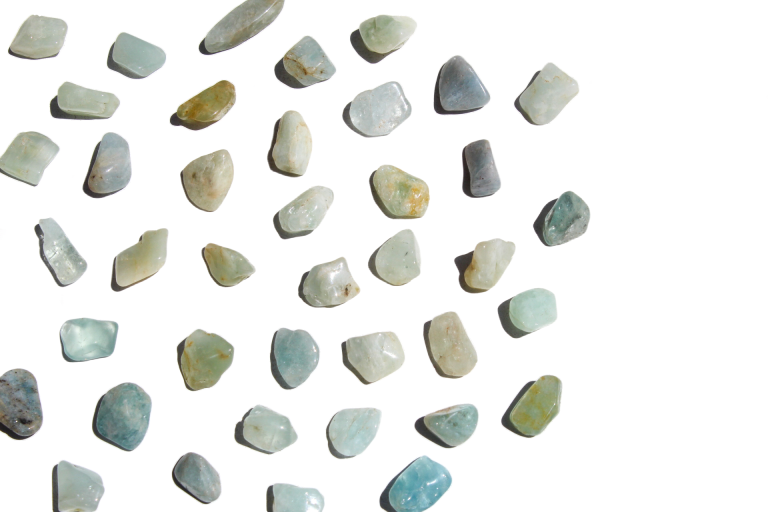 água-marinha rolada-mini