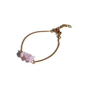 Pulseira Theia Kunzite (Dourado/Prateado)