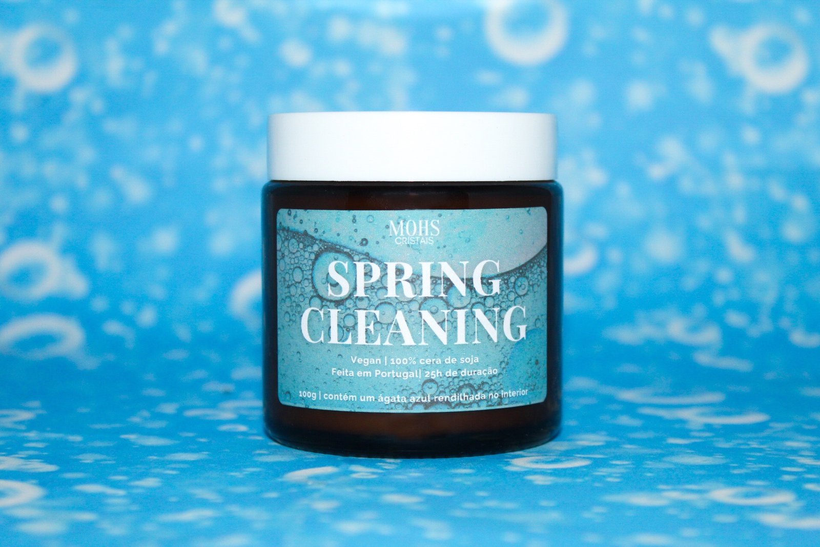 vela de cera de soja spring cleaning