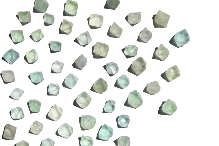 fluorite verde octaedro mini 1