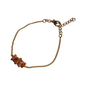 Pulseira Theia Pedra do Sol (Dourado/Prateado)