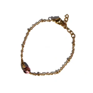 Pulseira Aedos Rodonite (Dourado/Prateado)