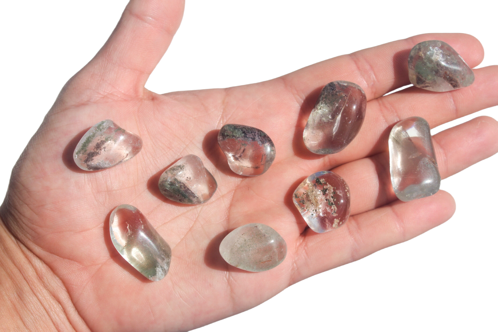 quartzo com lodolite rolado pequeno 2