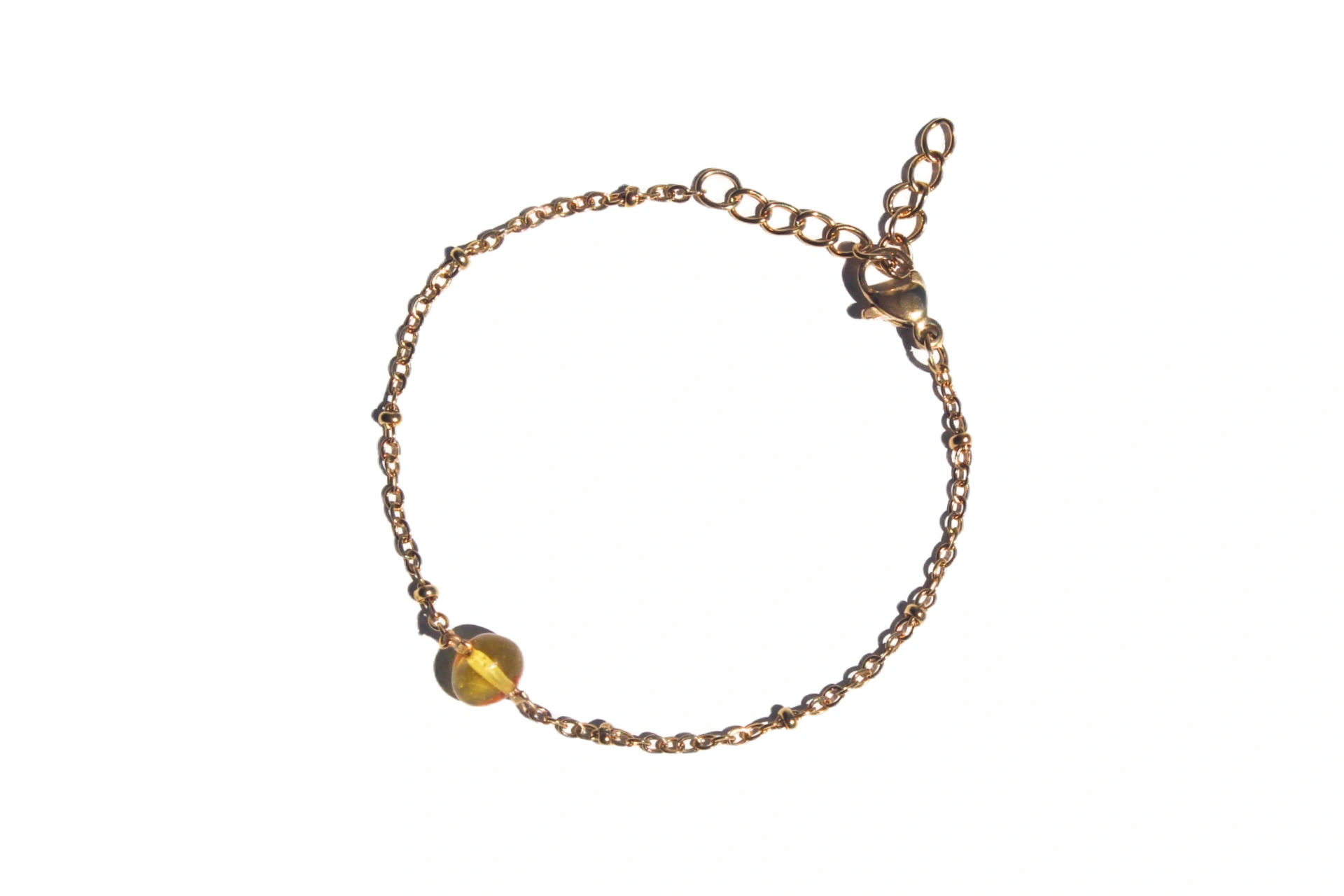 pulseira aedos ambar dourado 1
