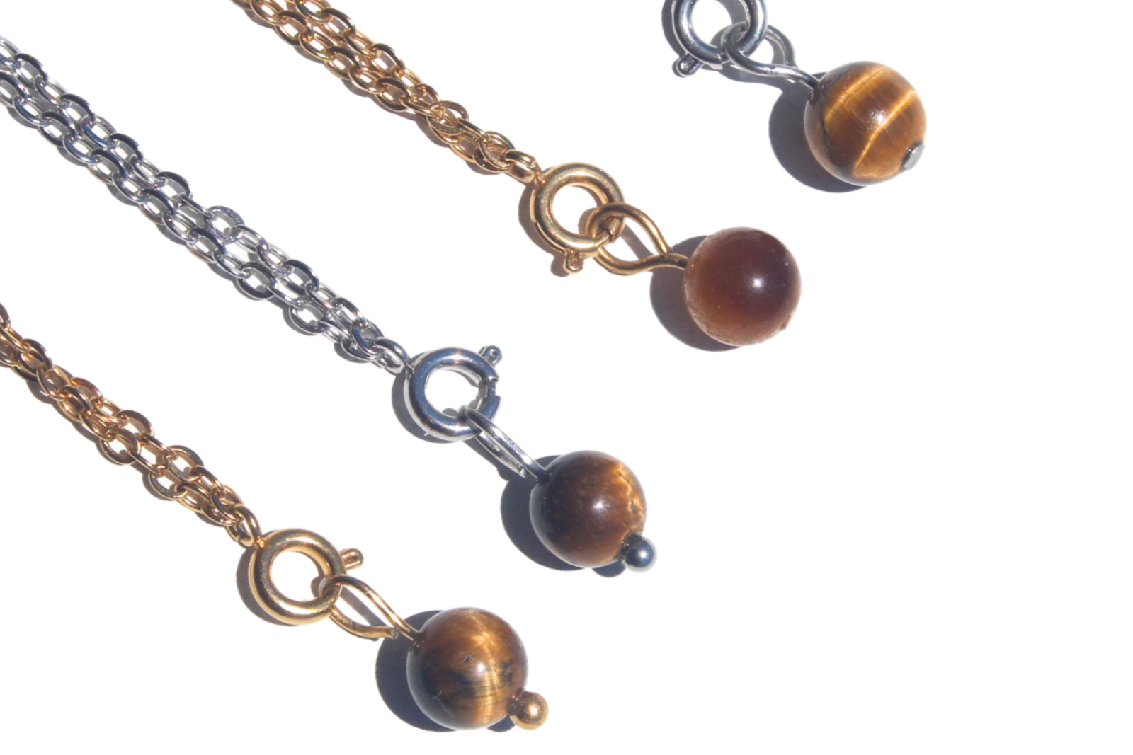 pingentes de olho de tigre