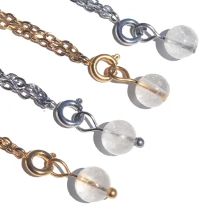 pingentes de quartzo transparente