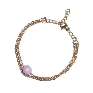 Pulseira Circe Kunzite (Dourado/Prateado)