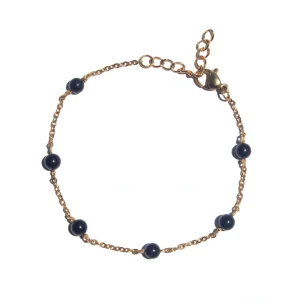 Pulseira Calliope Turmalina Negra (Dourado/Prateado)