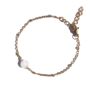 Pulseira Aedos de Pedra da Lua (Dourado/Prateado)